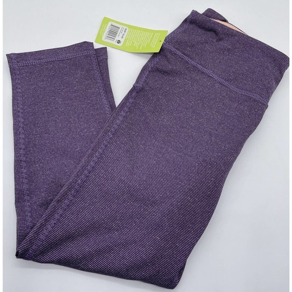 Marika Pants - Marika Sport Womens XS Purple Spacedye Coral Capri Leggings‎ New. 457